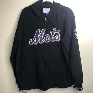 G-lll Sports MLB Mets Hodded Vintage Jacket Size M